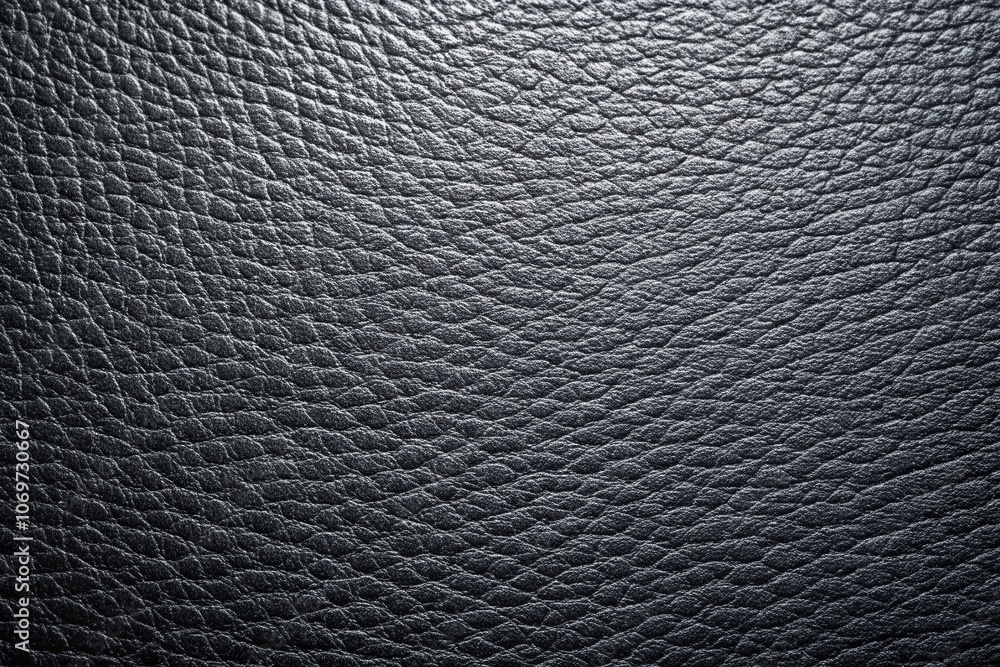 Poster close-up of textured black gray leather surface with abstract matte background ideal for minimalist 
