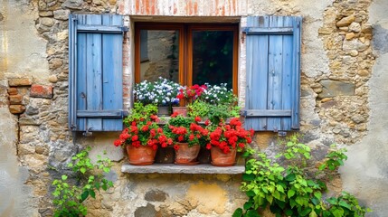 Stone wall background and ancient tuff Tuscany in Italy