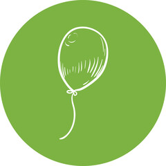 Happy birthday single vector icon