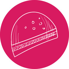 Happy birthday single vector icon