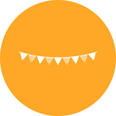 Happy birthday single vector icon