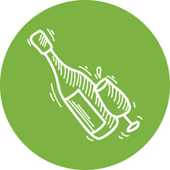 Happy birthday single vector icon