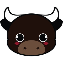 Cute Black Bull