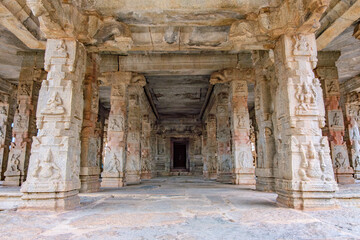 The Krishna Temple at Hampi India. This temple is dedicated to Lord Balakrishna, the form of Lord...