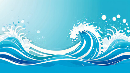 Fototapeta premium background with waves