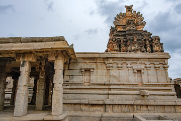 The Krishna Temple at Hampi India. This temple is dedicated to Lord Balakrishna, the form of Lord Krishna when he was an infant and was built in the year 1513 A.D.