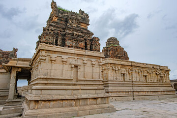 Naklejka premium The Krishna Temple at Hampi India. This temple is dedicated to Lord Balakrishna, the form of Lord Krishna when he was an infant and was built in the year 1513 A.D.