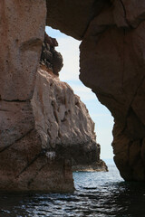 Contorno de Baja California Sur visto en la Isla de el Esp&iacute;ritu Santo 
