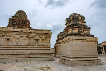 The Krishna Temple at Hampi India. This temple is dedicated to Lord Balakrishna, the form of Lord...