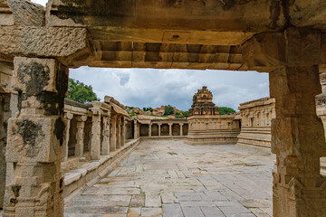 The Krishna Temple at Hampi India. This temple is dedicated to Lord Balakrishna, the form of Lord...