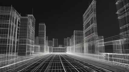 Fototapeta premium city skyscrapers