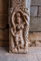 The Krishna Temple at Hampi India. This temple is dedicated to Lord Balakrishna, the form of Lord...
