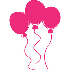 Happy birthday simple vector icon