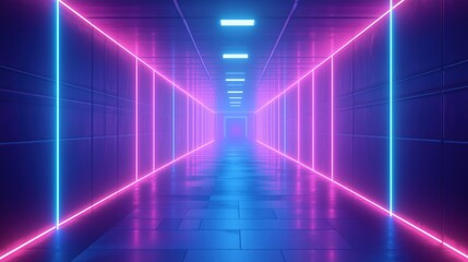 Fototapeta premium neon blue background 