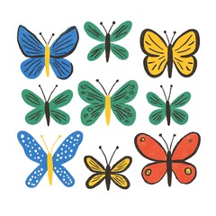 Explore the vibrant world of colorful butterflies with unique patterns and designs