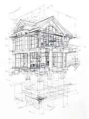 Naklejka premium Real Estate Market Trends about Construction Pauses, Investment Recovery, and Urban Development Shifts.