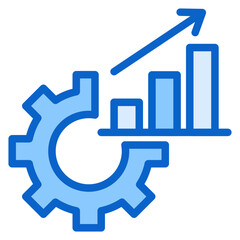 Improvement Blue Icon