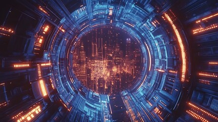 Fototapeta premium Abstract Futuristic Technology