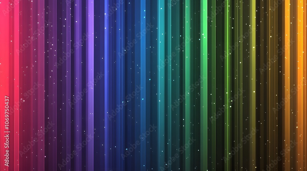 Fototapete Bright gradient background with colorful grains. It represents a mix of energy, movement, fun and liveliness with the grain of old computer graphics or noisy TV. It has a retro or futuristic feel.