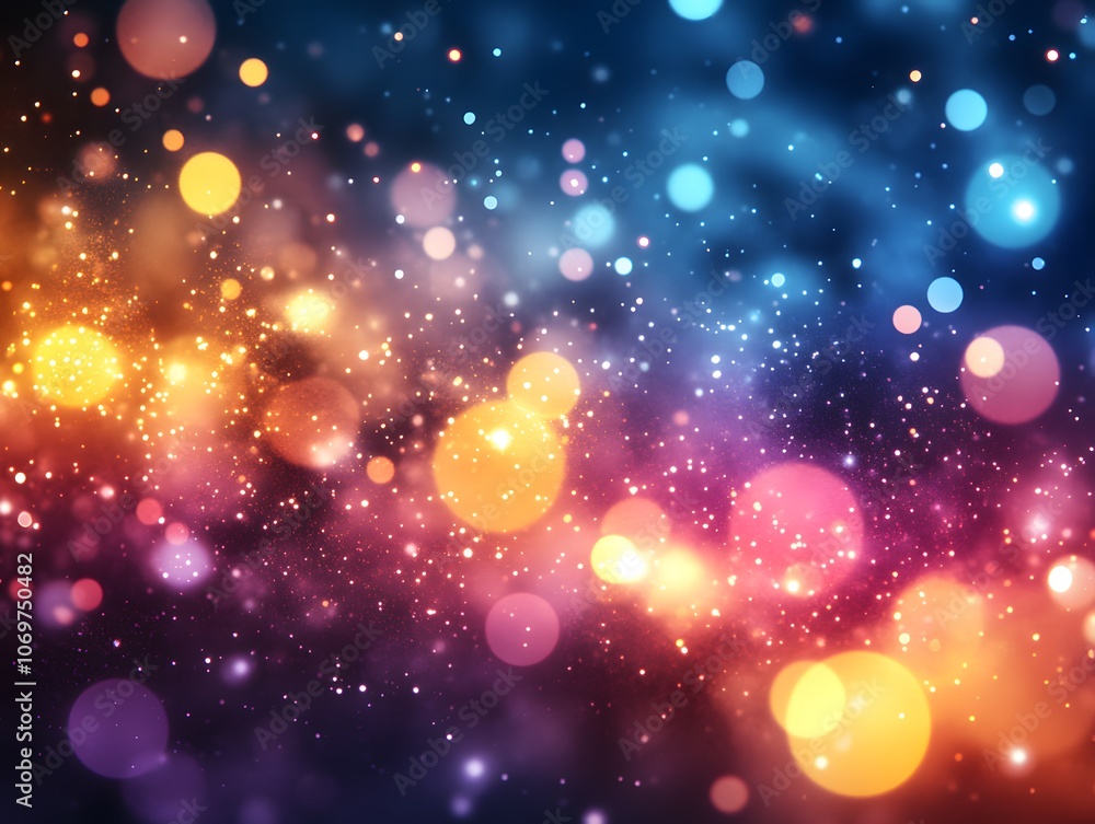 Fototapete Bright gradient background with colorful grains. It represents a mix of energy, movement, fun and liveliness with the grain of old computer graphics or noisy TV. It has a retro or futuristic feel.