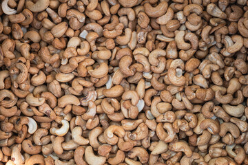 Roasted cashew nut. Sold in dried fruit markets.