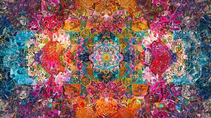 Colorful Abstract Mandala Design for Creative Projects