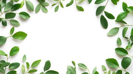 Green Leaves Frame