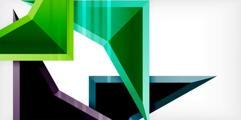 Abstract background color triangles and arrows composition. Vector Illustration For Wallpaper, Banner, Background, Card, Book Illustration, landing page