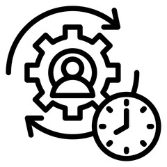Fototapeta premium Utilization Outline Icon