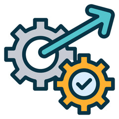 Workflow Outline Color Icon