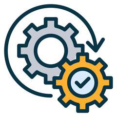 Automation Outline Color Icon