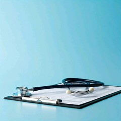 stethoscope on a clipboard