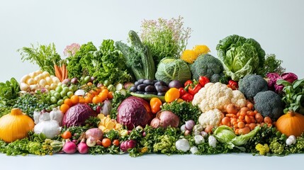Abundant Harvest of Fresh Vegetables