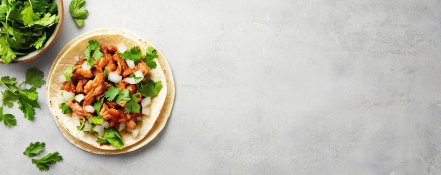 Savor delicious pork adobada tacos with fresh ingredients