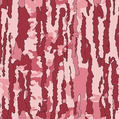 Pink Bottomland Tree Bark Hunting Camo Seamless Pattern Texture	