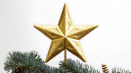 Golden Star Christmas Ornament