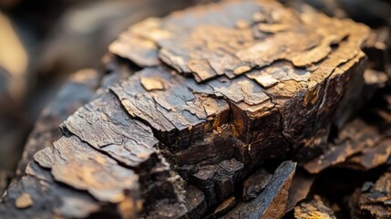 CloseUp View of Rugged Rock Formation