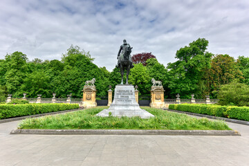Obraz premium Leopold II Statue - Brussels, Belgium