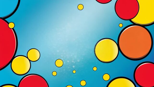 Comic bubble and dot pop art illustration background.