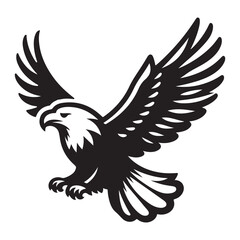Eagle Silhouette vector art illustration