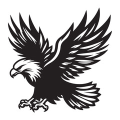 Eagle Silhouette vector art illustration