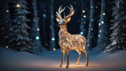 deers in woods
