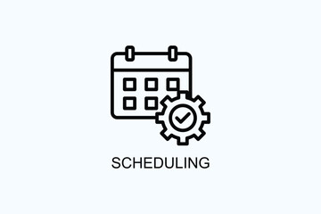 Scheduling Vector  Or Logo Sign Symbol Illustration