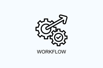 Workflow Vector  Or Logo Sign Symbol Illustration