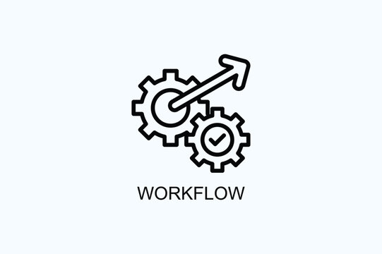 Workflow Vector  Or Logo Sign Symbol Illustration