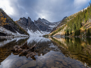 Agnes Lake Banff National Park Panorama
