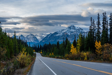 Sunset Sunrise Highway Banff National Park Castle Junction