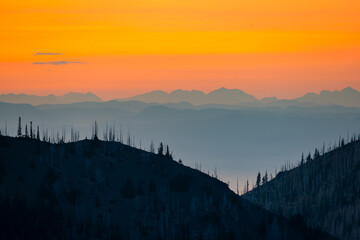 Sunset Sunrise Hurricane Ridge Olympic National Park Washington State