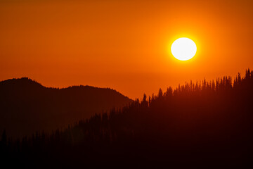 Sunset Sunrise Hurricane Ridge Olympic National Park Washington State