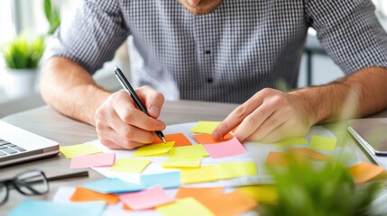 Boost your creativity content creator brainstorming video ad ideas in a dynamic workspace